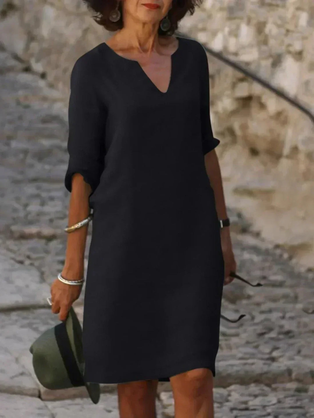 Jovie | Elegant Dress with V-Neckline