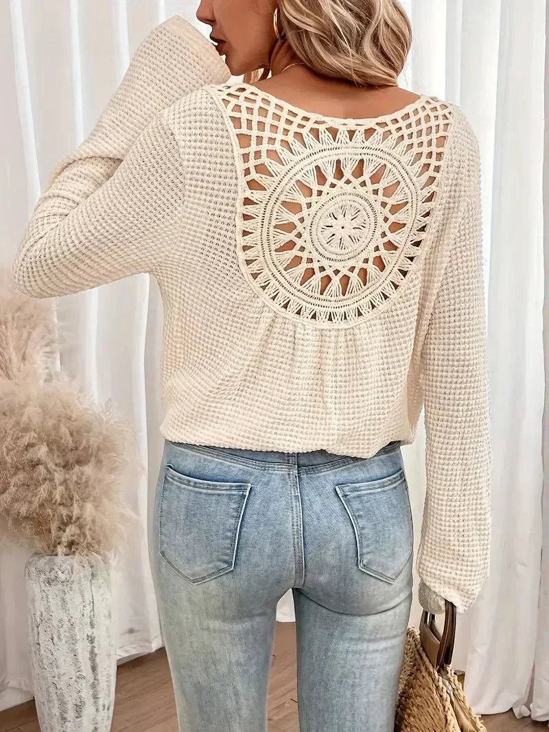 Sassa | Waffle V-Neck Shirt