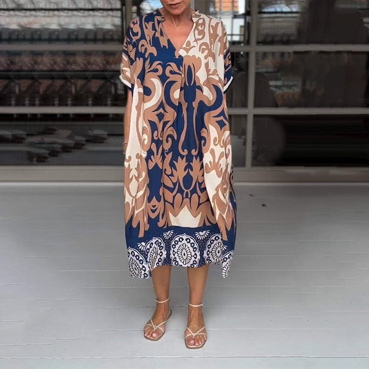 Alessia | Breezy V-Neck Midi Dress