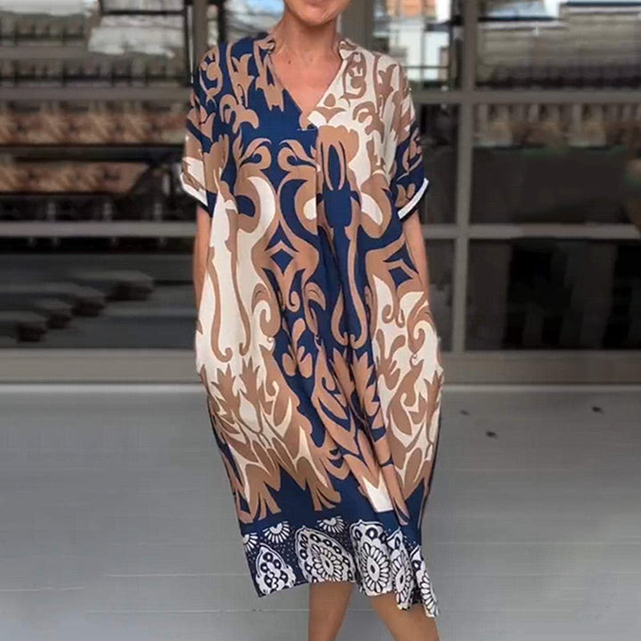 Alessia | Breezy V-Neck Midi Dress