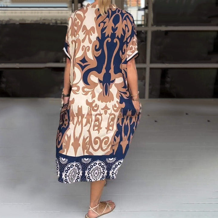 Alessia | Breezy V-Neck Midi Dress