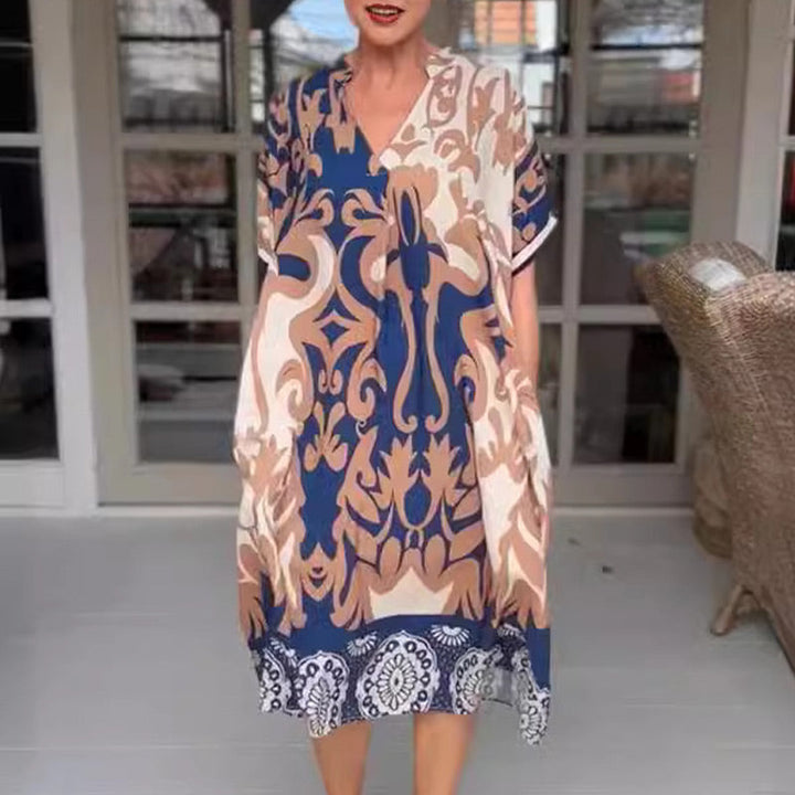 Alessia | Breezy V-Neck Midi Dress
