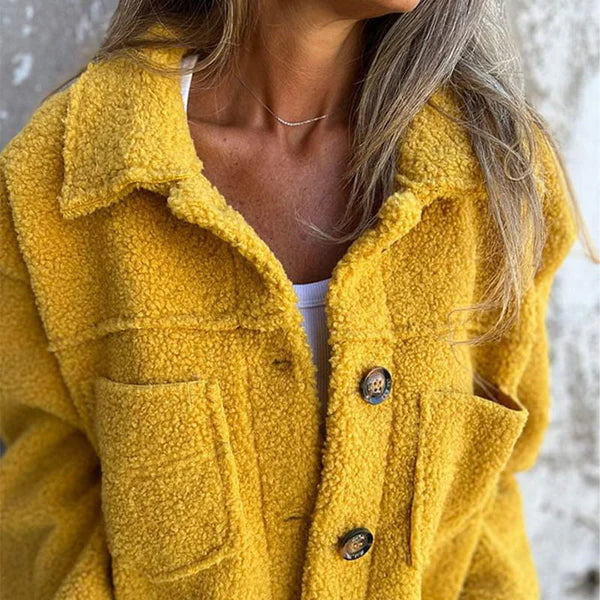 Dion™ - Veste Courte en Laine avec Col Revers