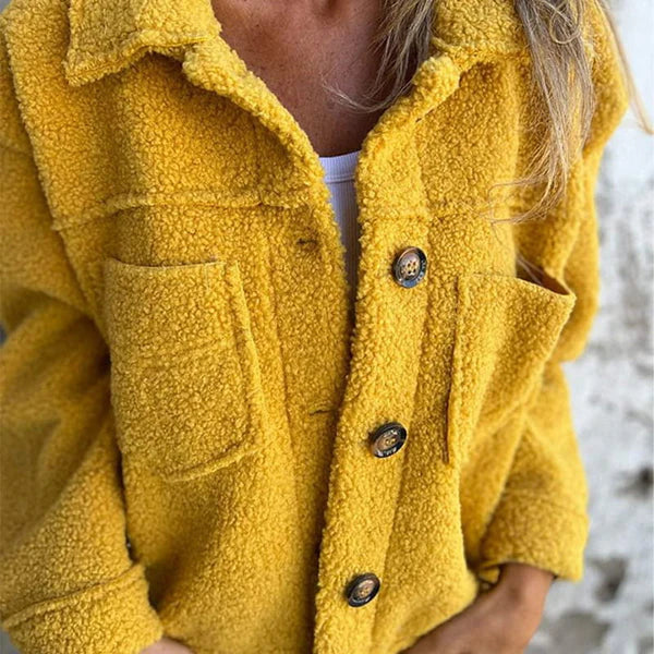Dion™ - Veste Courte en Laine avec Col Revers