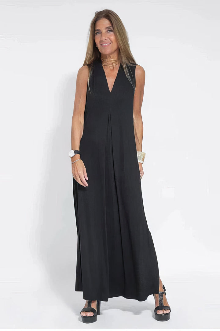 Chic Long Dress with Coordinating Cardigan - Complimentary Gift Included!