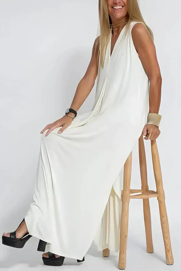 Chic Long Dress with Coordinating Cardigan - Complimentary Gift Included!