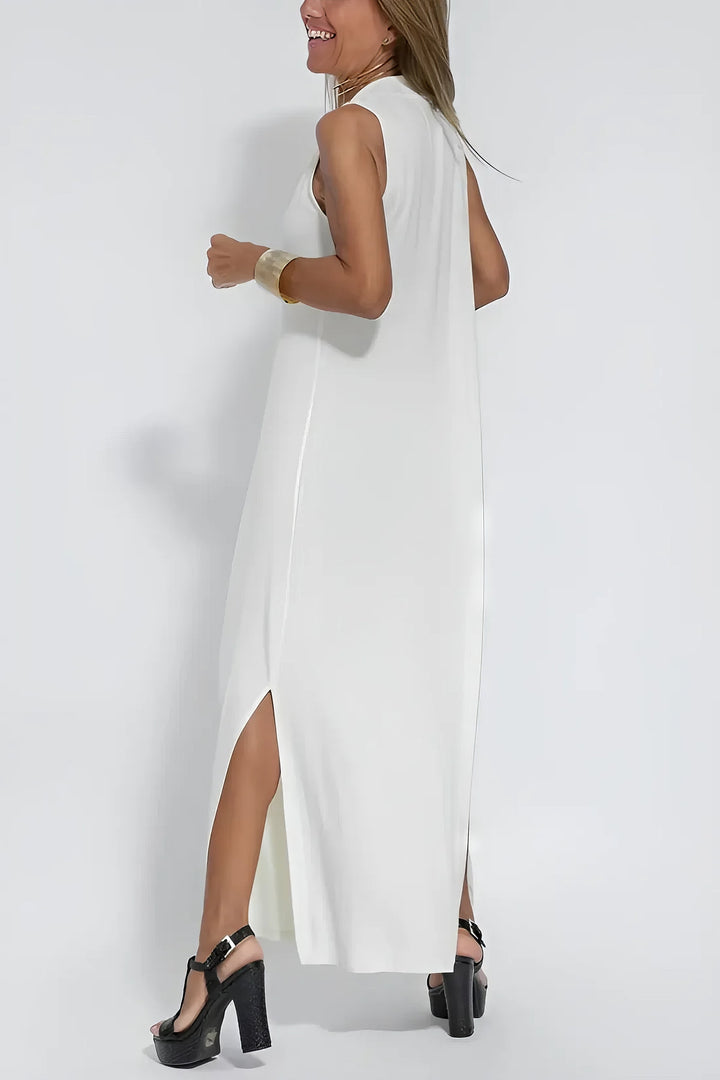 Chic Long Dress with Coordinating Cardigan - Complimentary Gift Included!