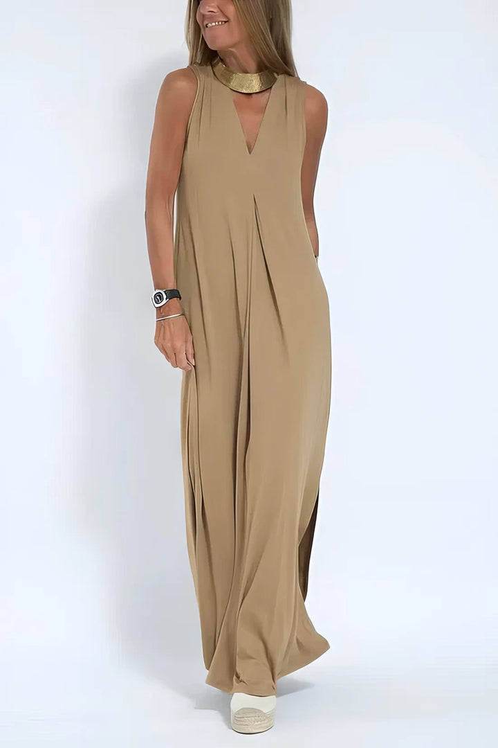 Chic Long Dress with Coordinating Cardigan - Complimentary Gift Included!