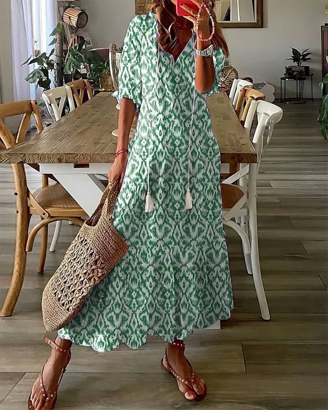 Diana™ - Bohemian Dress with Tummy Concealer