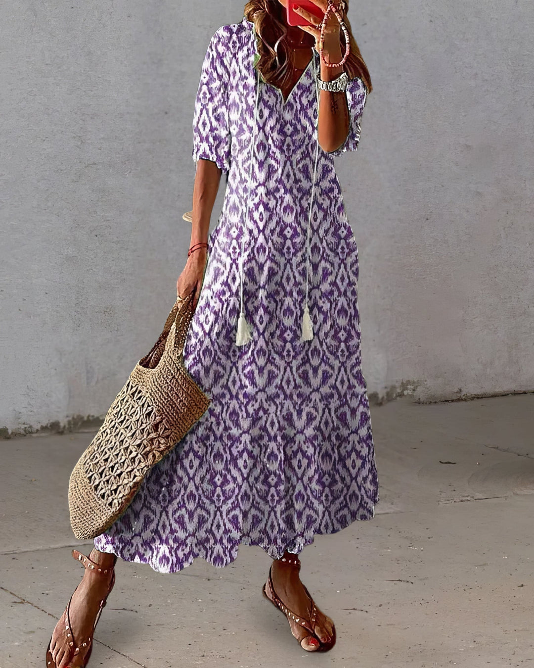 Diana™ - Bohemian Dress with Tummy Concealer